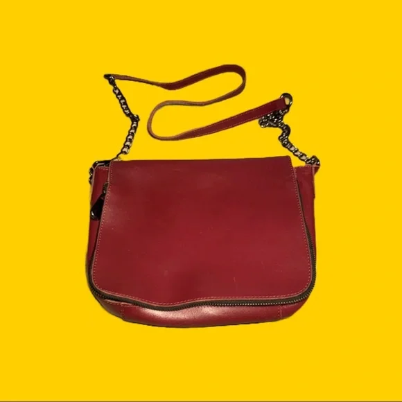 Topshop Bags Topshop Leather Crossbody Bag Poshmark